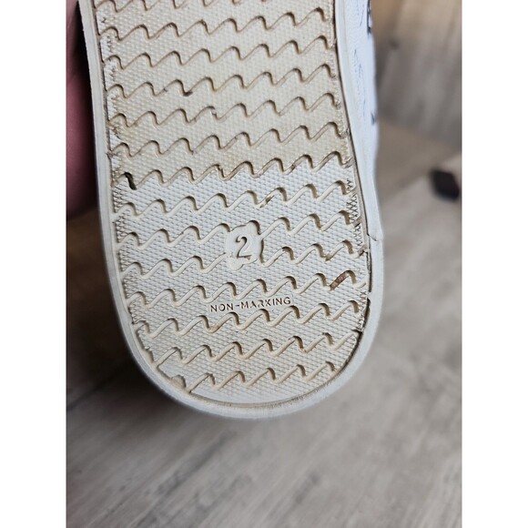 Art Class Kids High Top Sneakers Size 2 Youth White Black Zip Lace Converse Sty - Picture 8 of 8